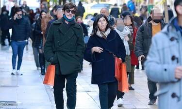 Θοδωρής Κουτσογιαννόπουλος: Για ψώνια με την σύζυγό του σε μία σπάνια δημόσια εμφάνιση