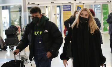 Ηρακλής Τσουζίνοφ- Μαρινέλα Ζύλα: Τους «τσακώσαμε» στο αεροδρόμιο!