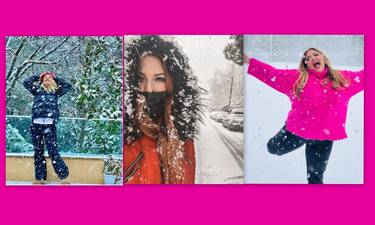 Κακοκαιρία Ελπίδα: Οι celebrities απολαμβάνουν τα χιόνια! Δες τις απίθανες φωτογραφίες τους