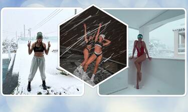 Ατρόμητες στα χιόνια: Η Δαλάκα με μπουστάκι και Λεοντίτση, Μαριαλένα και Καρολίνα με μαγιό! (video)