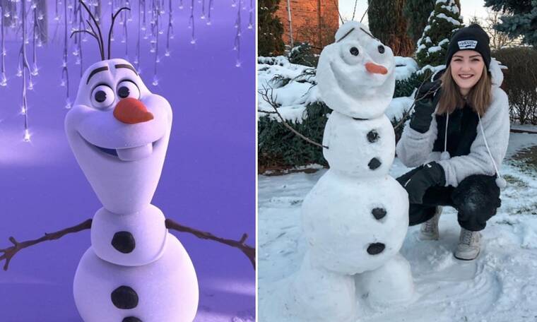 Θα βγείτε στα χιόνια με τα παιδιά; Φτιάξτε τον χιονάνθρωπο Olaf (vid)