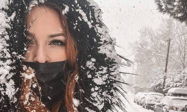 Σίσσυ Χρηστίδου: Οι συγκλονιστικές εικόνες από την Πεντέλη μετά την σφοδρή χιονόπτωση