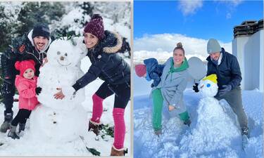 Οι celebrities έφτιαξαν… χιονάνθρωπο!- Ποιος τον έκανε καλύτερα; (photos)