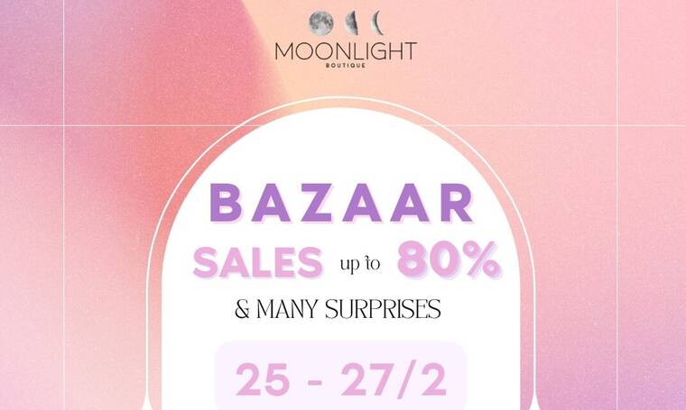 Το πιο HOT 3ήμερο Fashion Bazaar της χρονιάς είναι εδώ από το Moonlight Boutique!