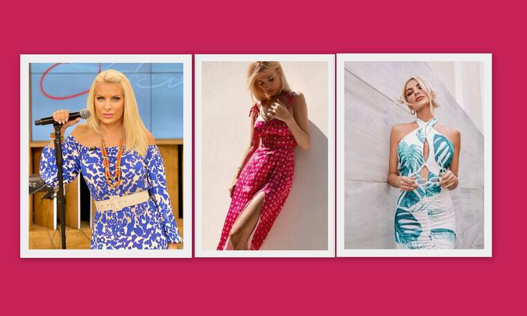 Φόρεμα στο νησί και αυτά είναι τα μοτίβα που επιλέγουν Μενεγάκη, Σκορδά και Καινούργιου