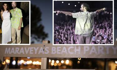 Στο beach party του Μαραβέγια στη Βούλα έγινε... χαμός! Η Τόνια Σωτηροπούλου στο πλευρό του!