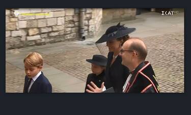 Βασίλισσα Ελισάβετ: O πρίγκιπας Τζορτζ και η πριγκίπισσα Σάρλοτ στην κηδεία της προγιαγιάς τους