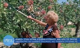 Ελένη Κυπραίου: Η πρώτη παρουσιάστρια της ελληνικής τηλεόρασης είναι αγρότισσα στην Αίγινα