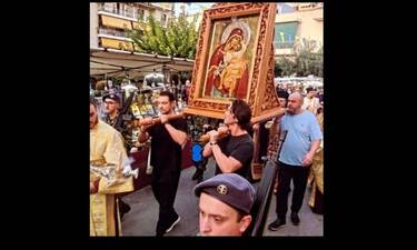 Οικονομόπουλος-Σταθοκωστόπουλος: Συμμετείχαν σε λιτανεία της εικόνας της Παναγίας της Παρηγορήτριας