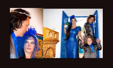 Η Νένα Χρονοπούλου ήταν η πιο ανατρεπτική νύφη! Η επέτειος γάμου και το μπλε νυφικό!