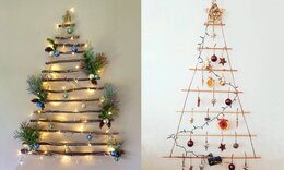 Χριστουγεννιάτικο δέντρο στον τοίχο: Ιδέες για να φτιάξετε το δικό σας