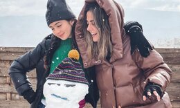 Αγγελική Δαλιάνη: Ο χιονάνθρωπος που έφτιαξε στην ταράτσα με τα παιδιά